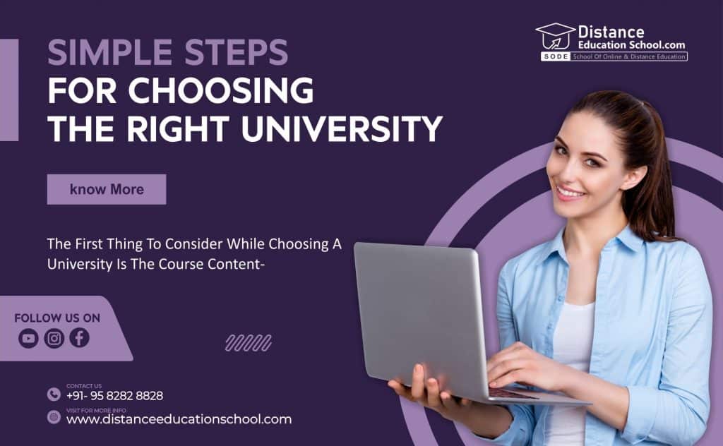 Five Simple Steps for Choosing the Right University