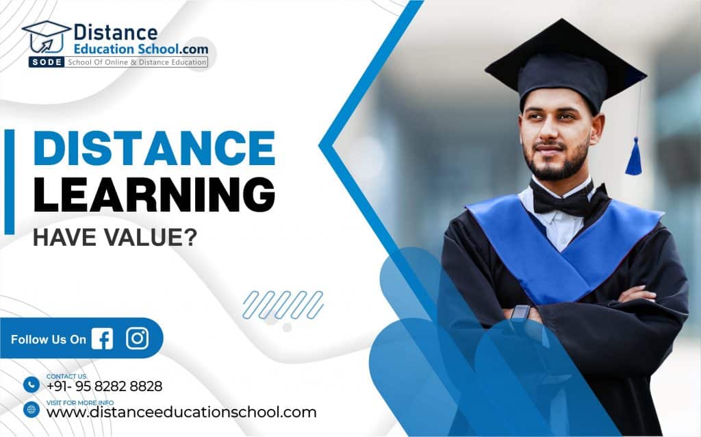 degree distance education value