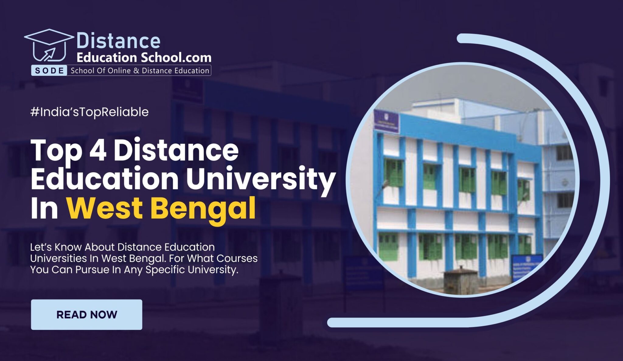 Top 4 Open Universities In West Bengal 2024