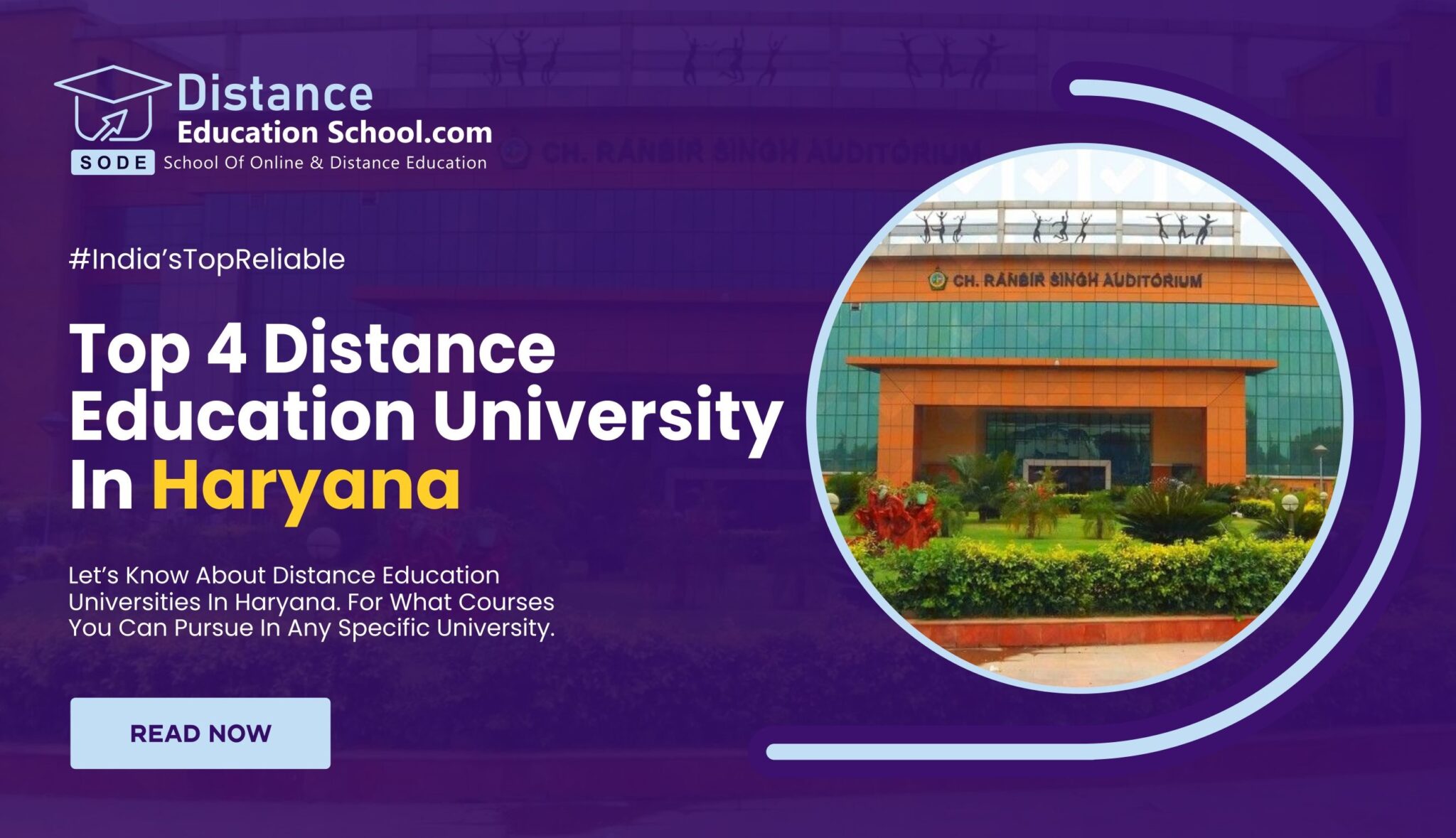Top 4 Distance Education Universities in Haryana