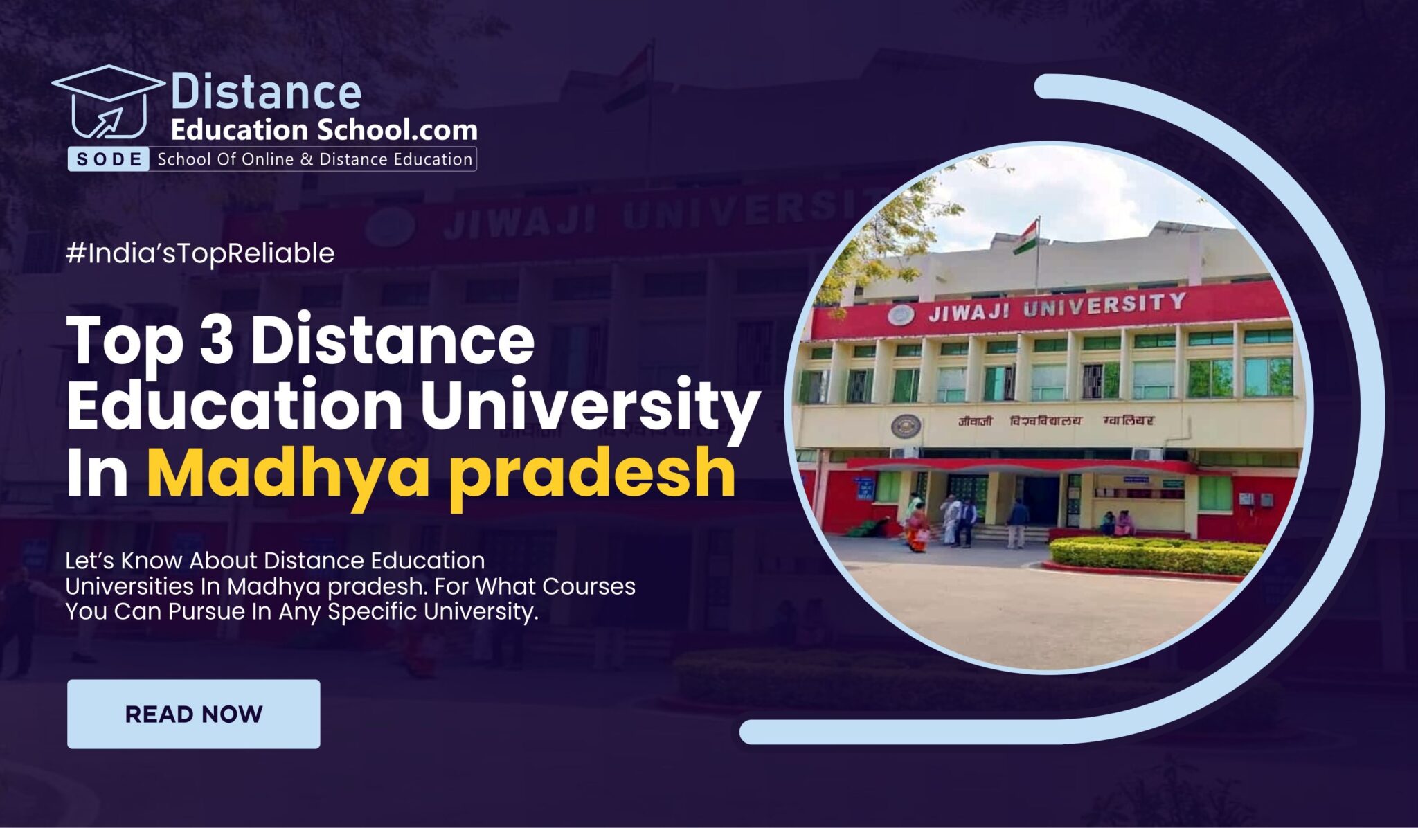 Top 3 distance universities in madhya pradesh