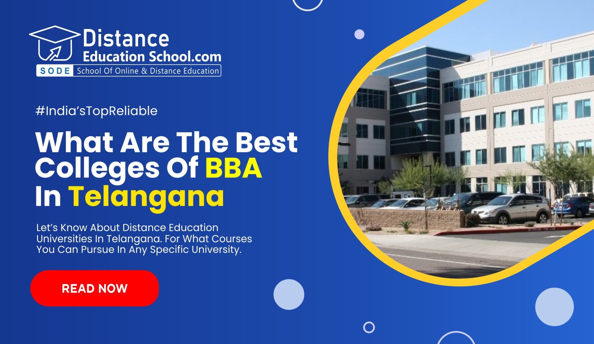 Best Distance BBA Colleges in Telangana | Top 5 Picks