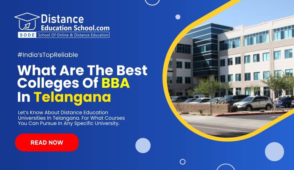 What are the colleges for distance bba in telegana