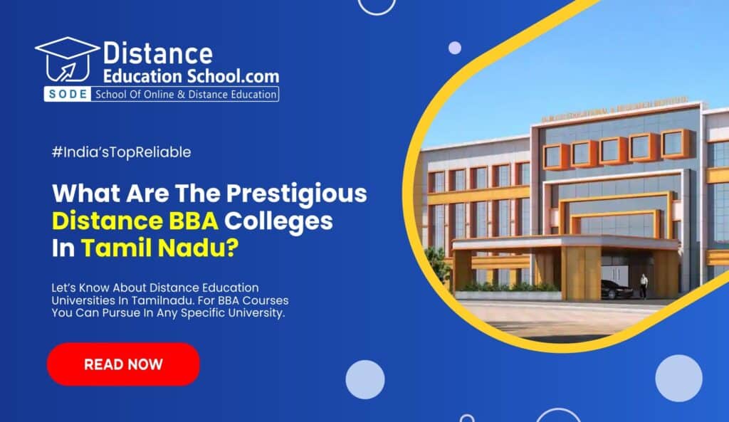 What are the prestigious distance BBA colleges in Tamil Nadu?