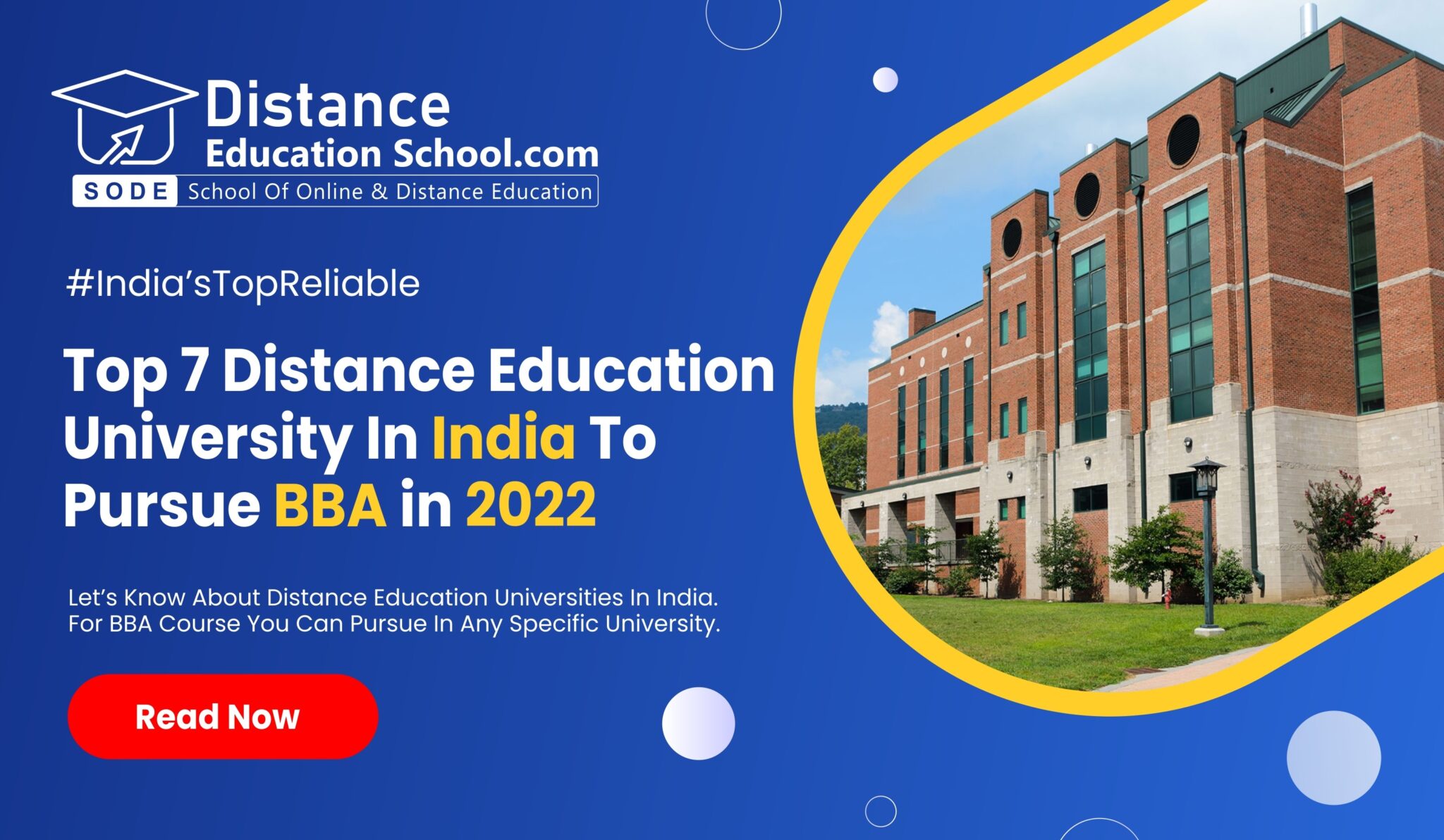 Top 7 distance education universities in India to pursue BBA in 2024
