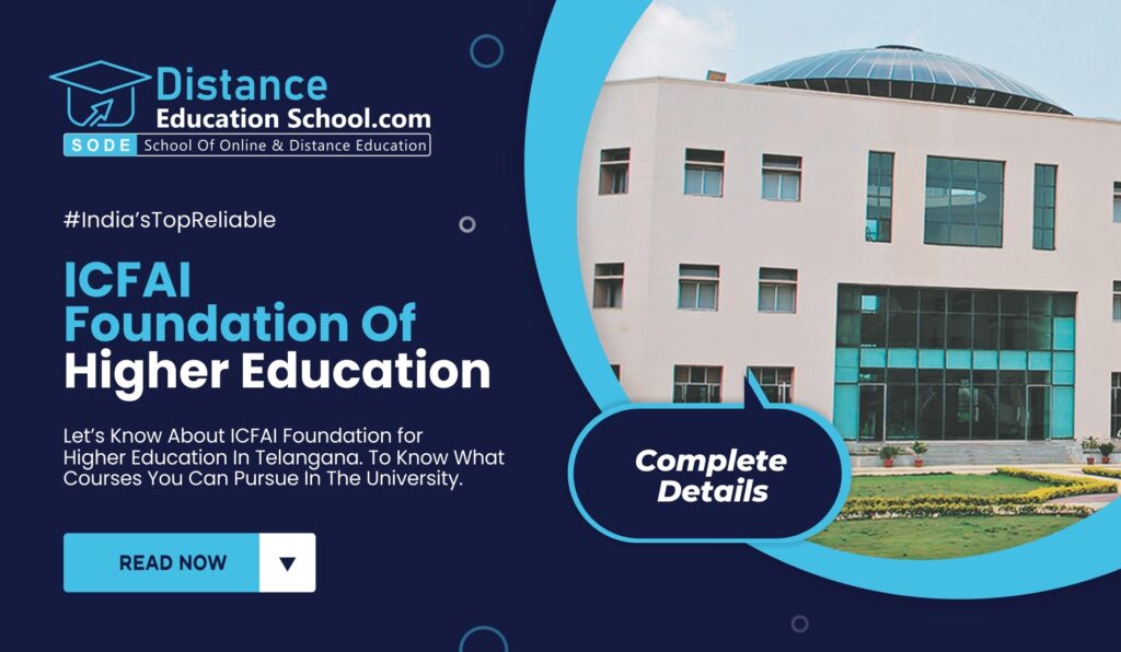 Distance Education in ICFAI University