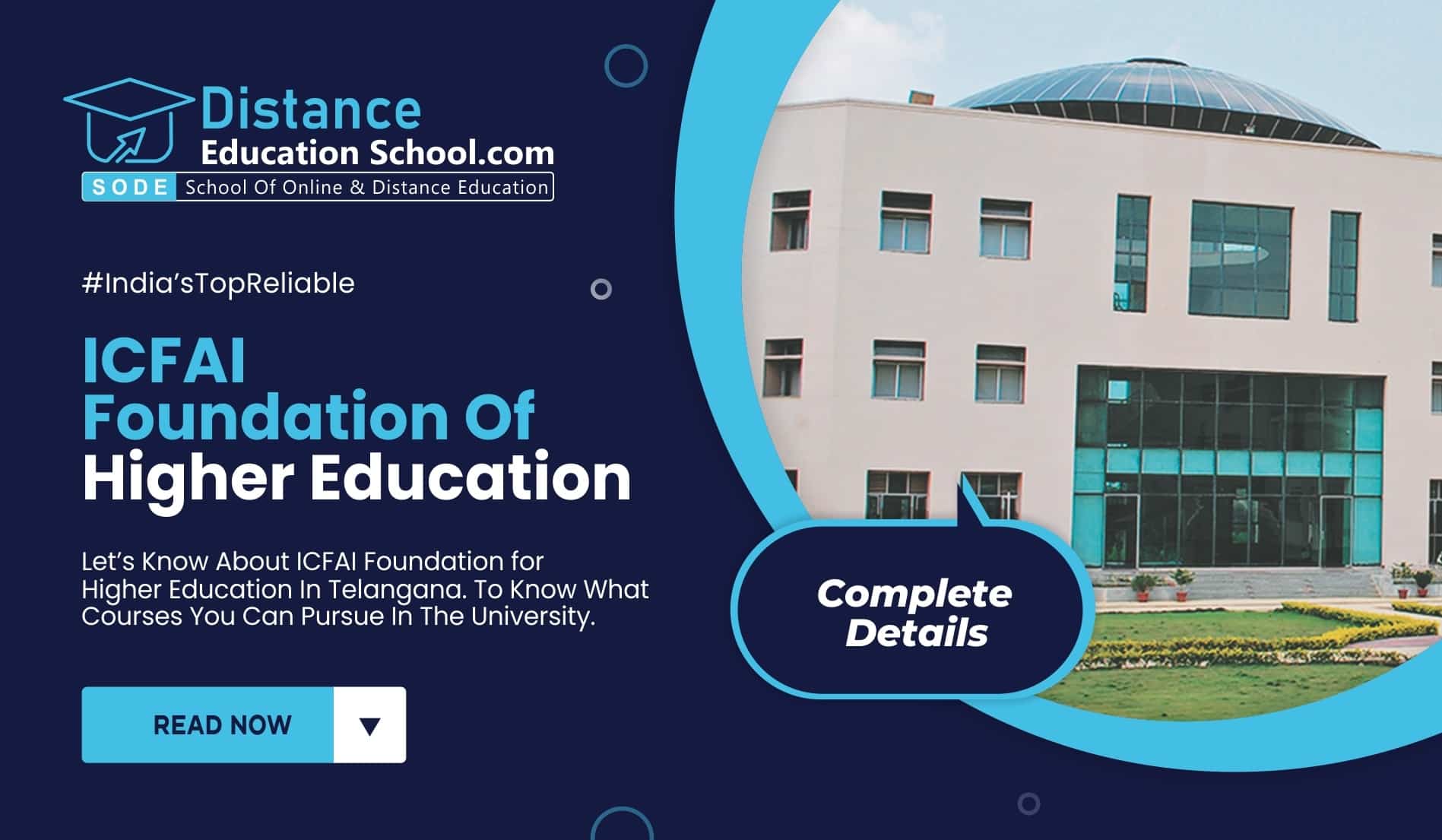 Distance Education In ICFAI University Offer Top Courses In 2024