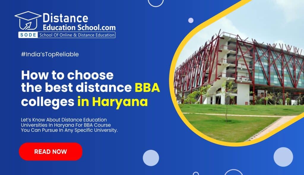 Distance BBA in Haryana