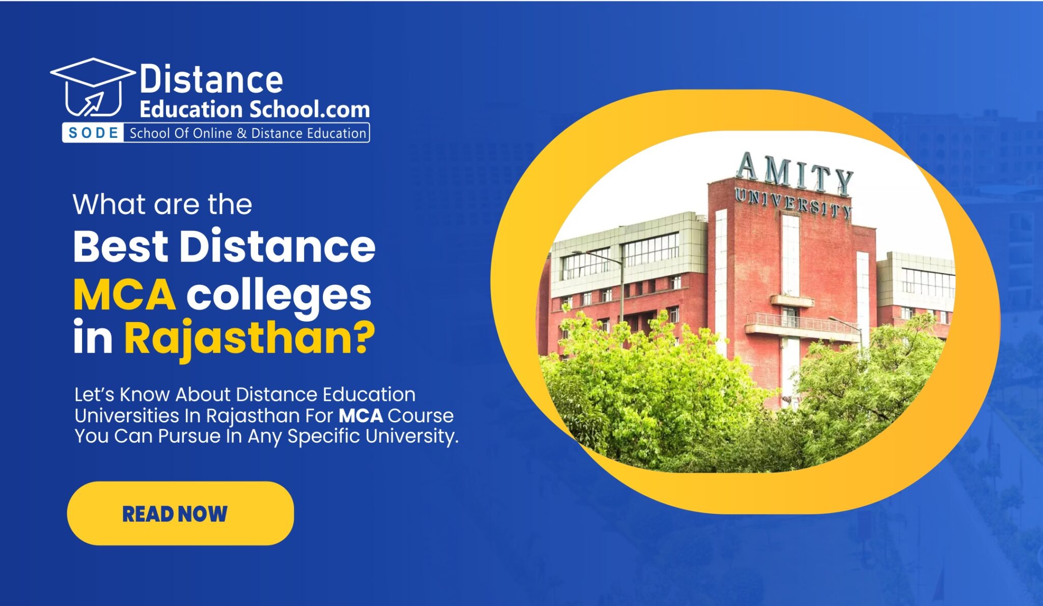 Distance MCA colleges in Rajasthan