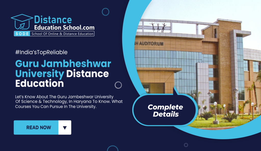 Guru Jambheshwar University Distance Education