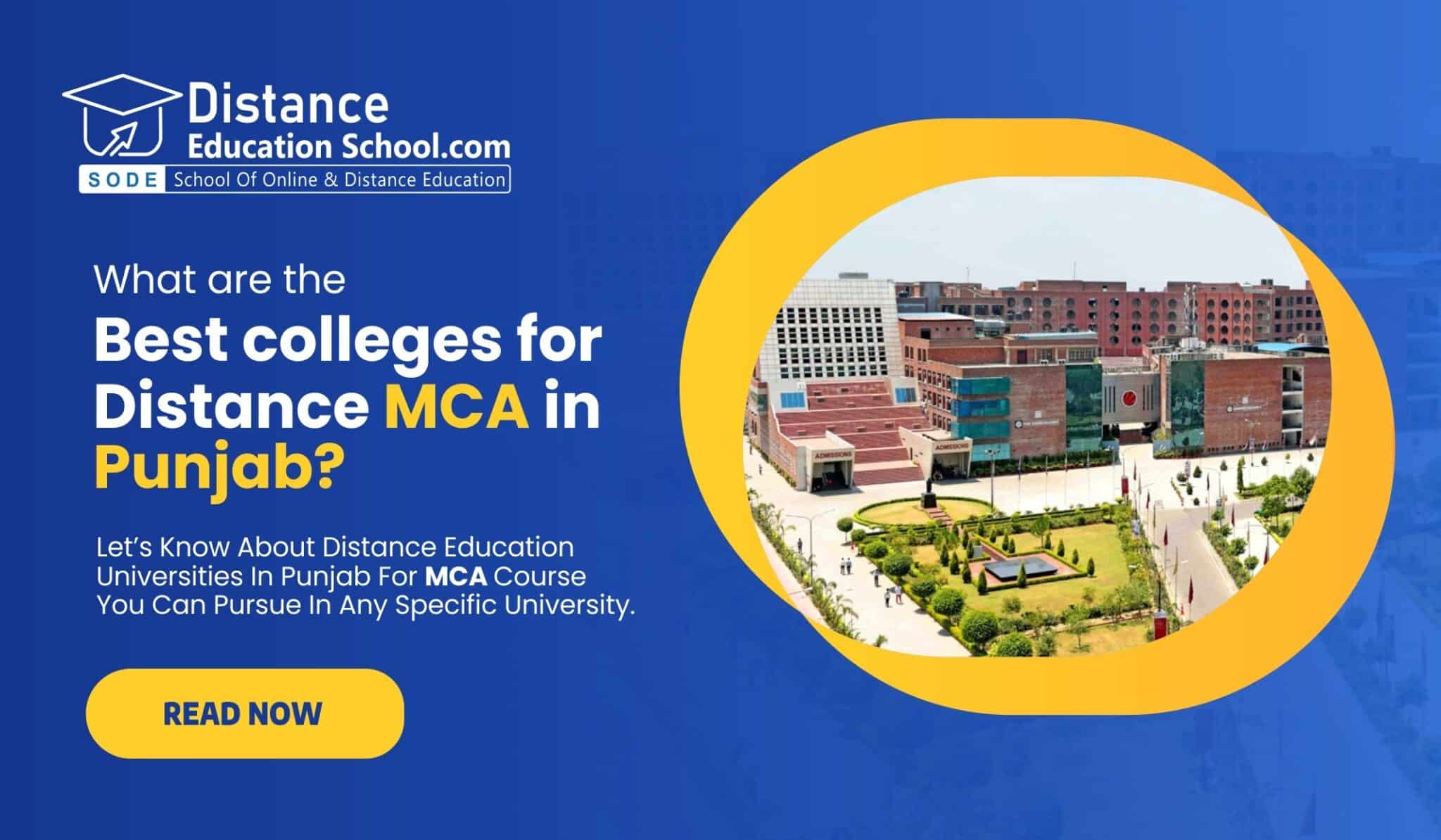 Distance MCA in Punjab