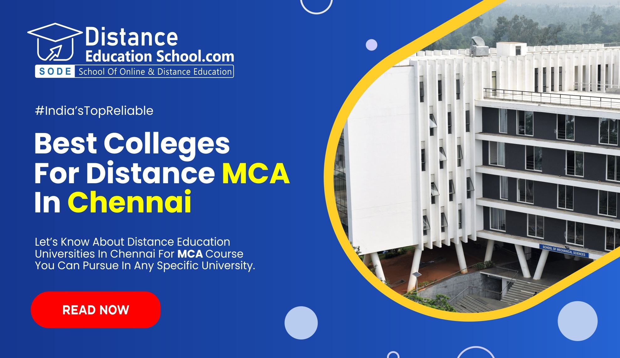 Distance MCA in Chennai| Top UGC-DEB Approved Universities