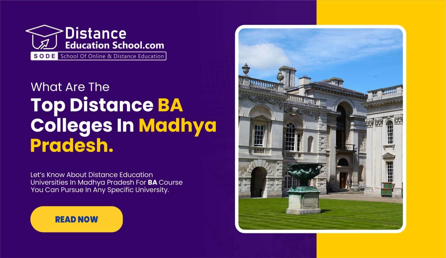 Distance BA Education in MP from Top UGCDEB Universities 2024