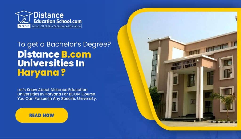 distance bcom in haryana.