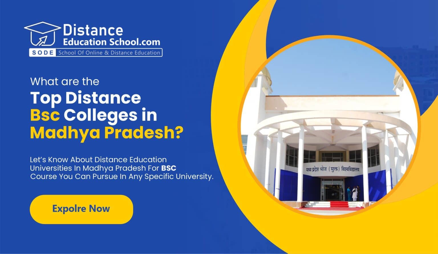 Distance BSc in Madhya Pradesh UGCDEB Approved Universities