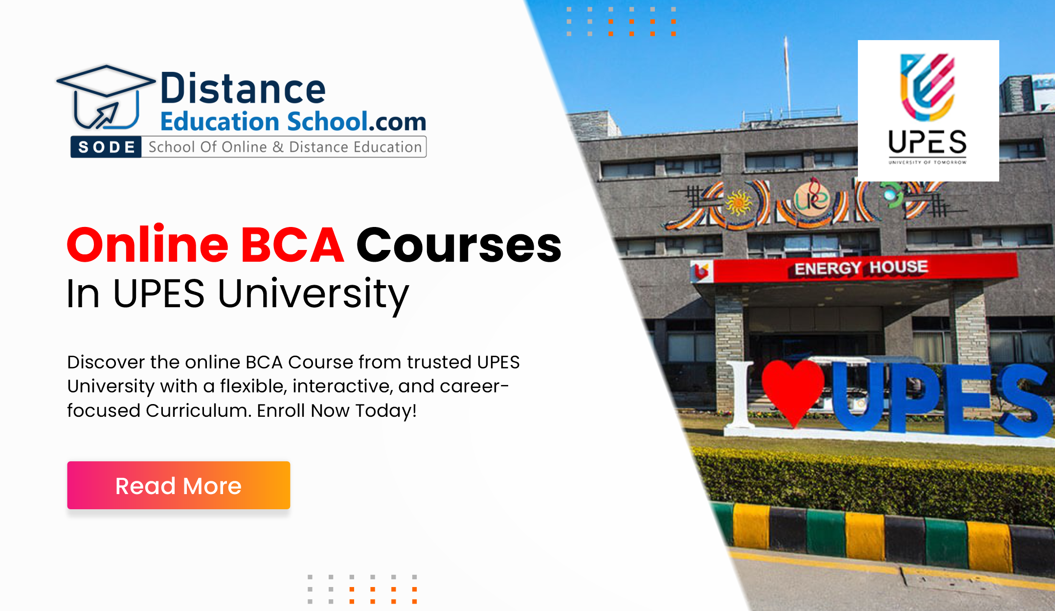 Online BCA Course from UPES University