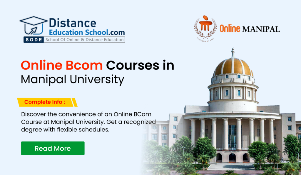 Online BCom Course at Manipal University