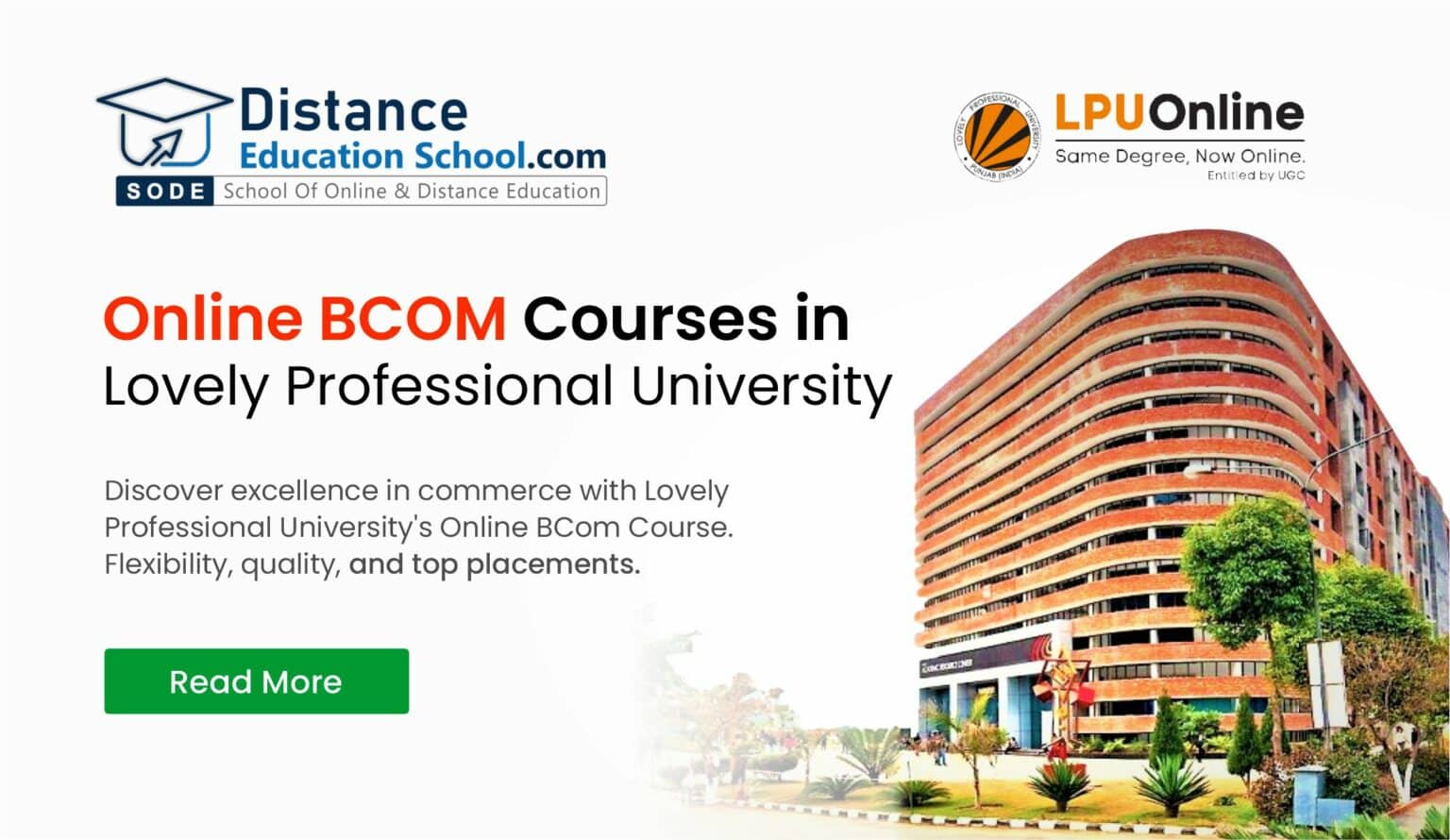 Online BCom Course In Lovely Professional University