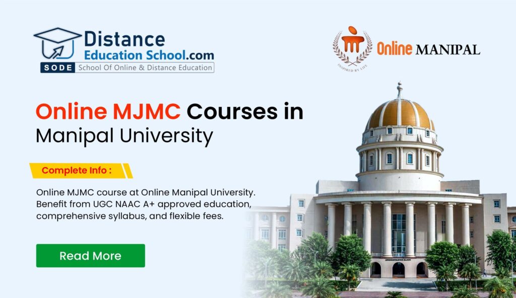 Online MJMC Course in Online Manipal University