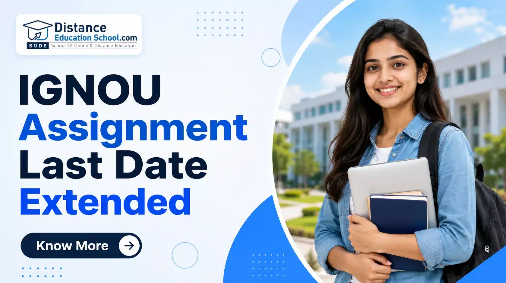IGNOU assignment last date extended