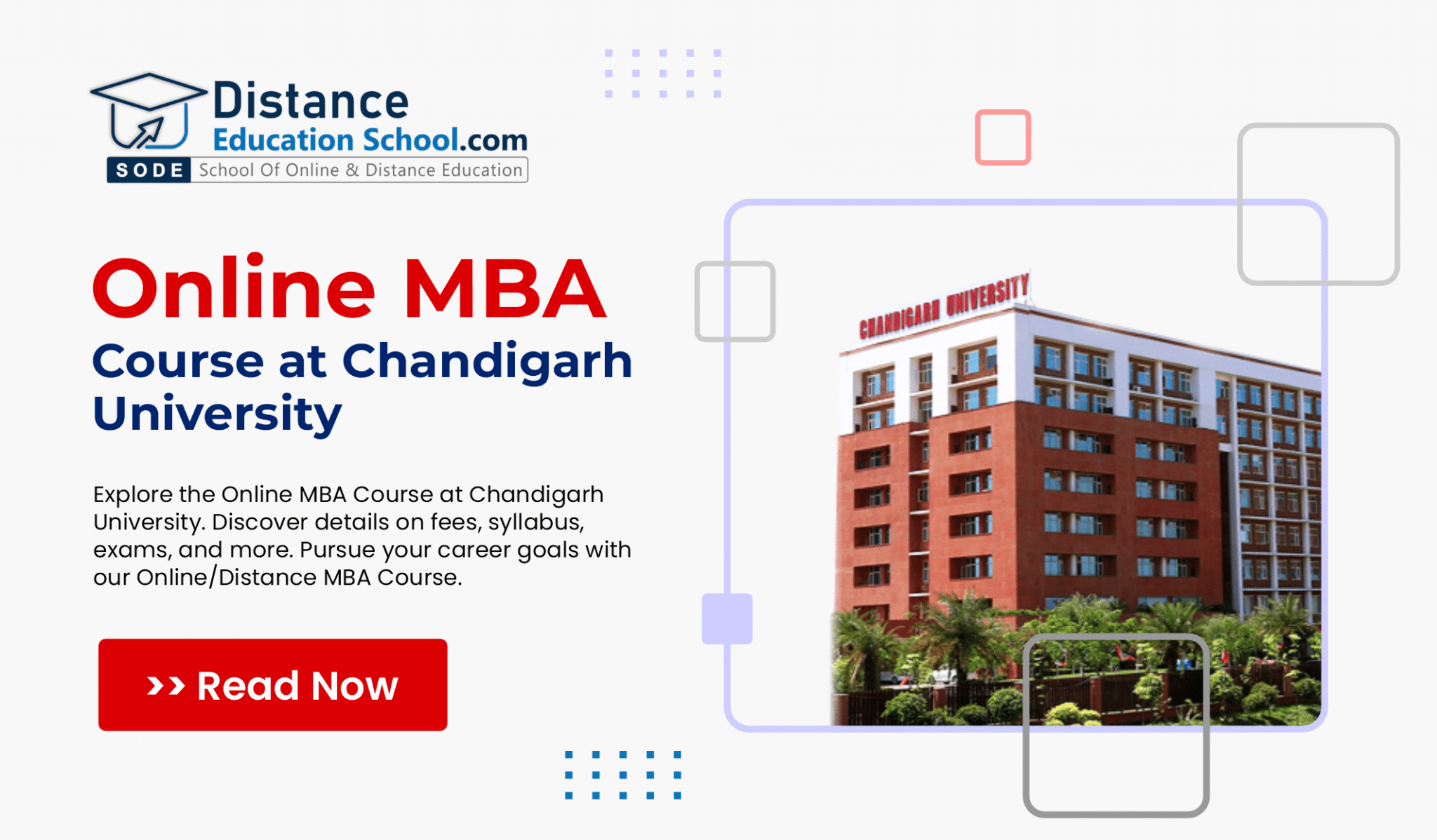 Online MBA Course At Chandigarh University