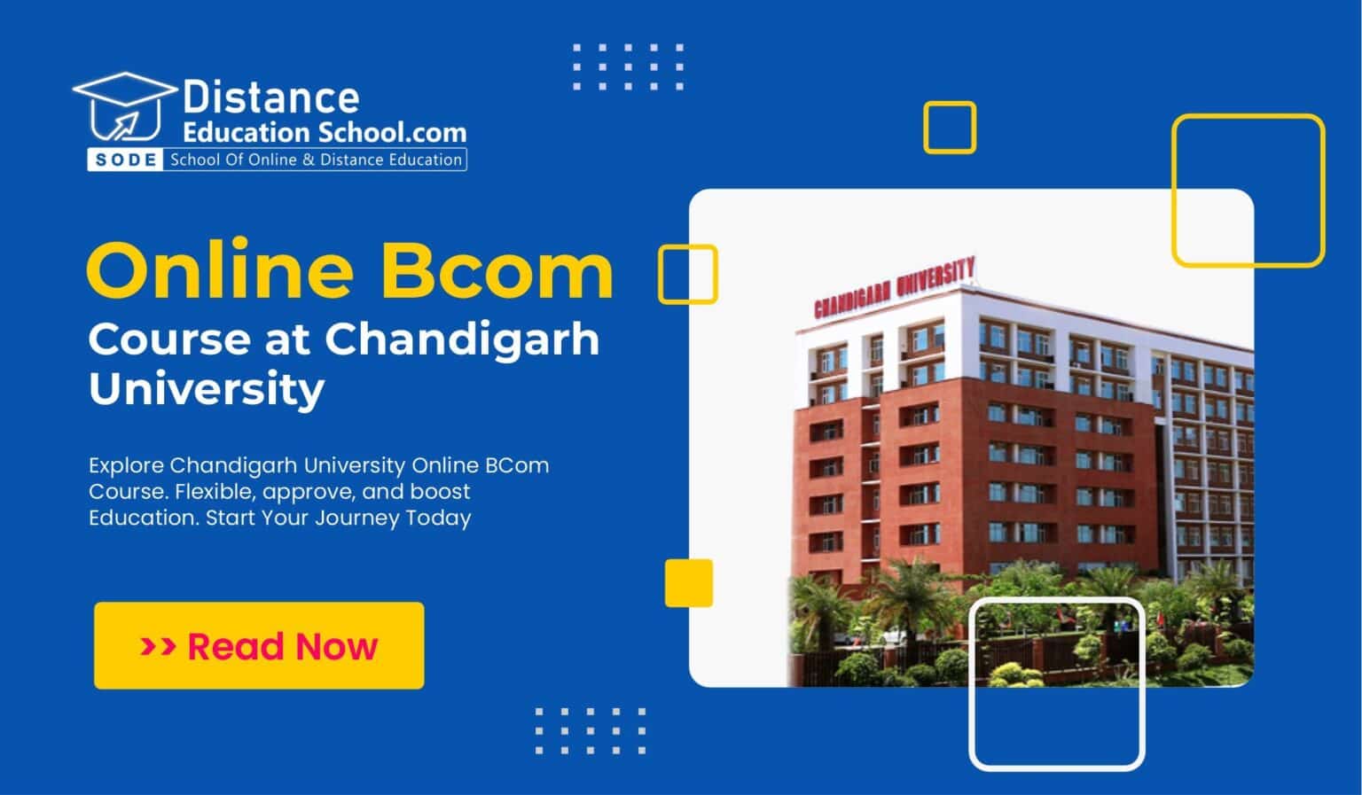 Online BCom Course At Chandigarh University