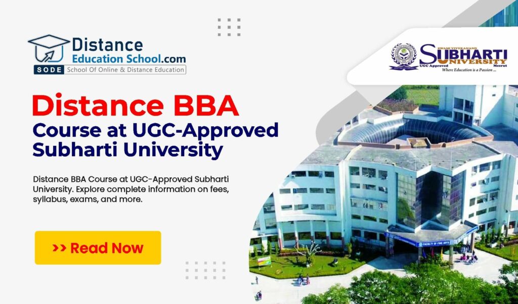 Distance BBA Course at Subharti