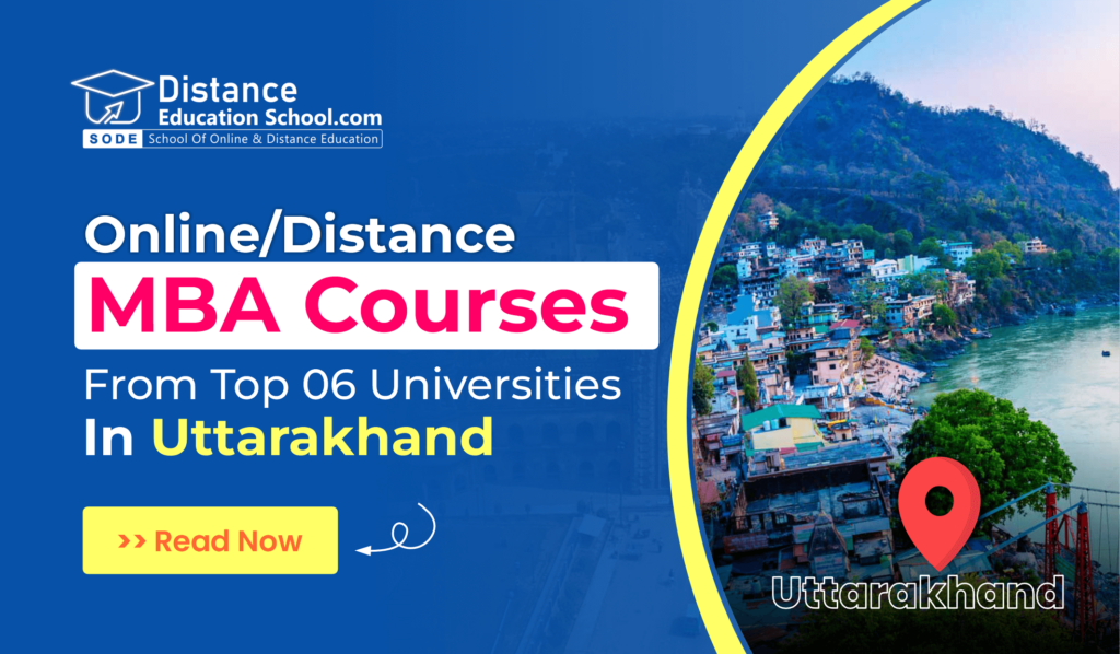 online/distance mba courses in Uttarakhand Universities