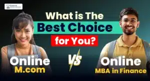 online mcom vs mba finance