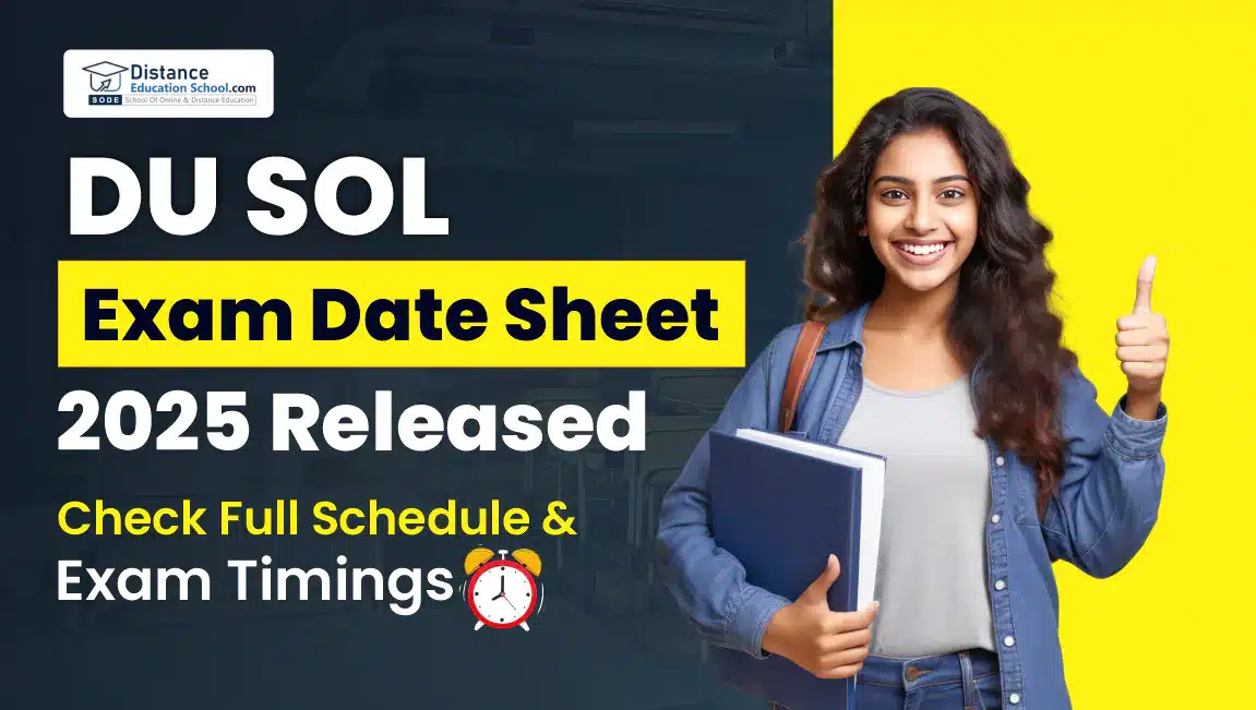 DU SOL Exam Date Sheet