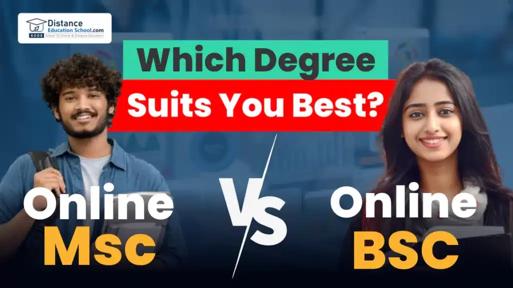 Online MSc Course vs BSc Online