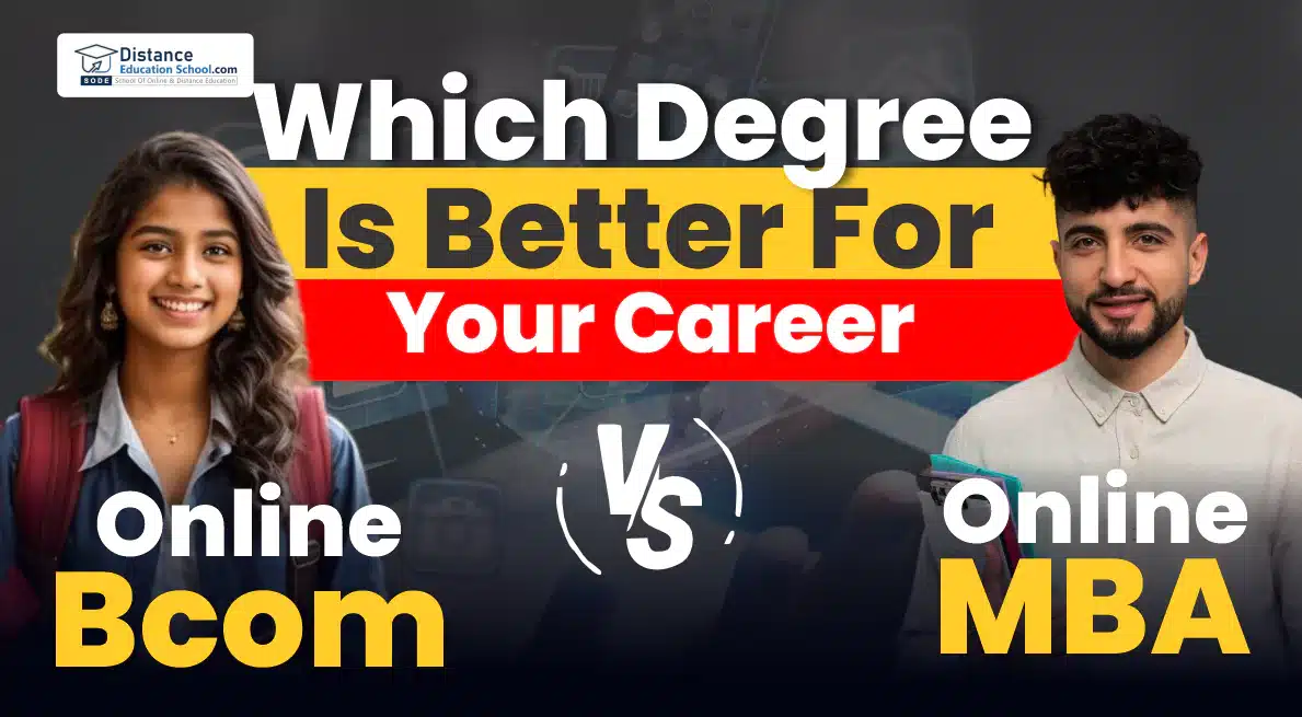 online bcom vs online mba degree