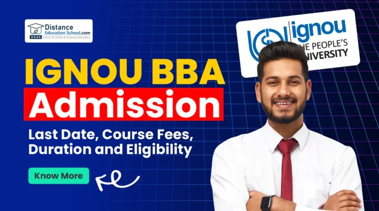 IGNOU BBA Admission Last Date