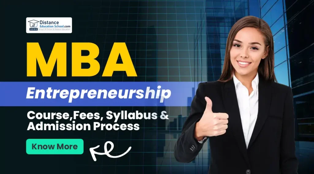 MBA in Entrepreneurship