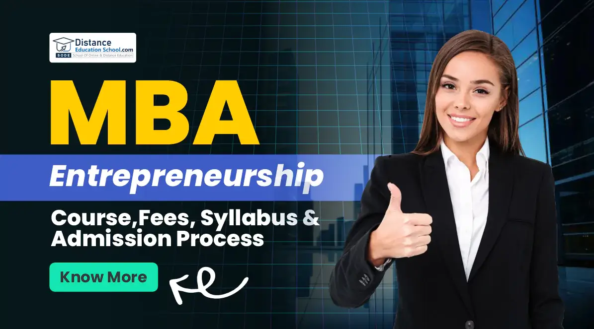 MBA in Entrepreneurship