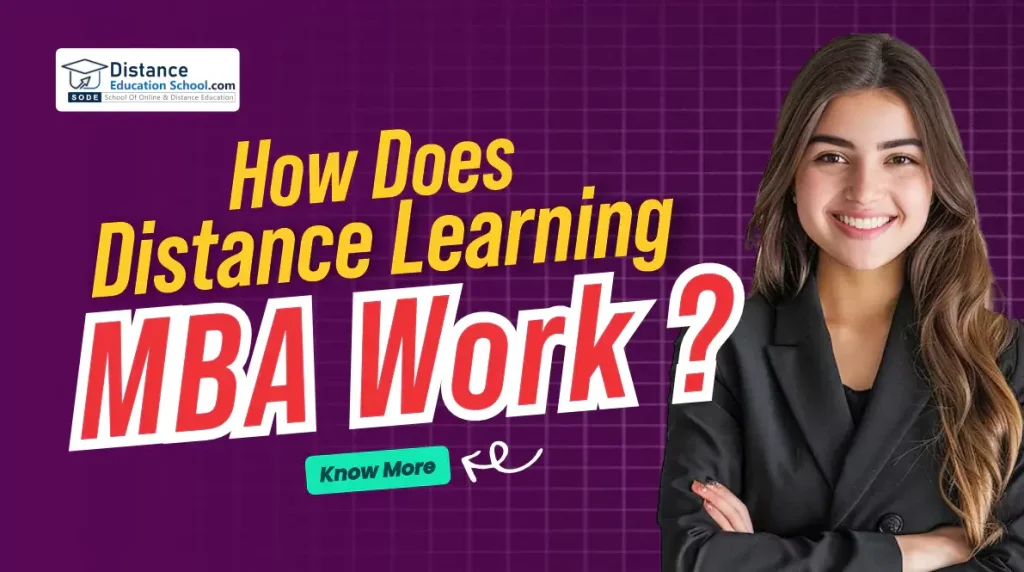 how does distance mba work?