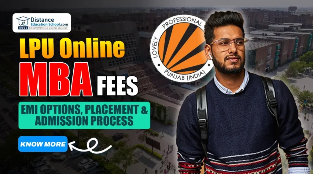 LPU Online mba fees