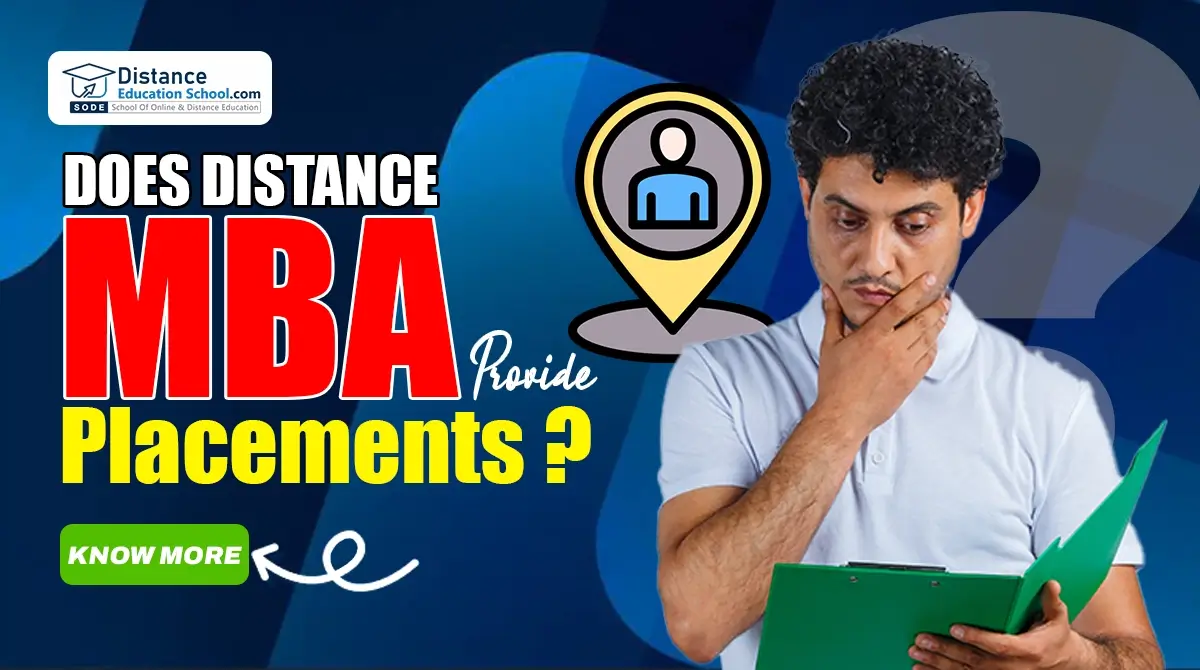 Distance MBA Provide Placements