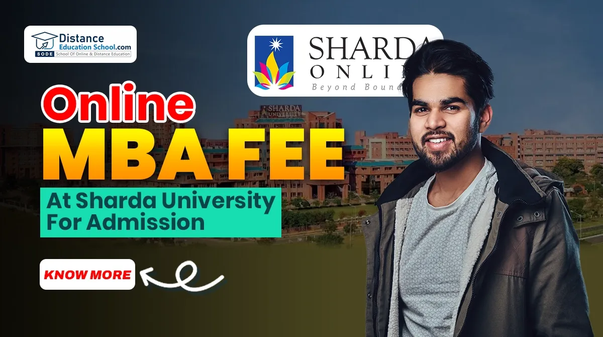 Online MBA Fee At Sharda University