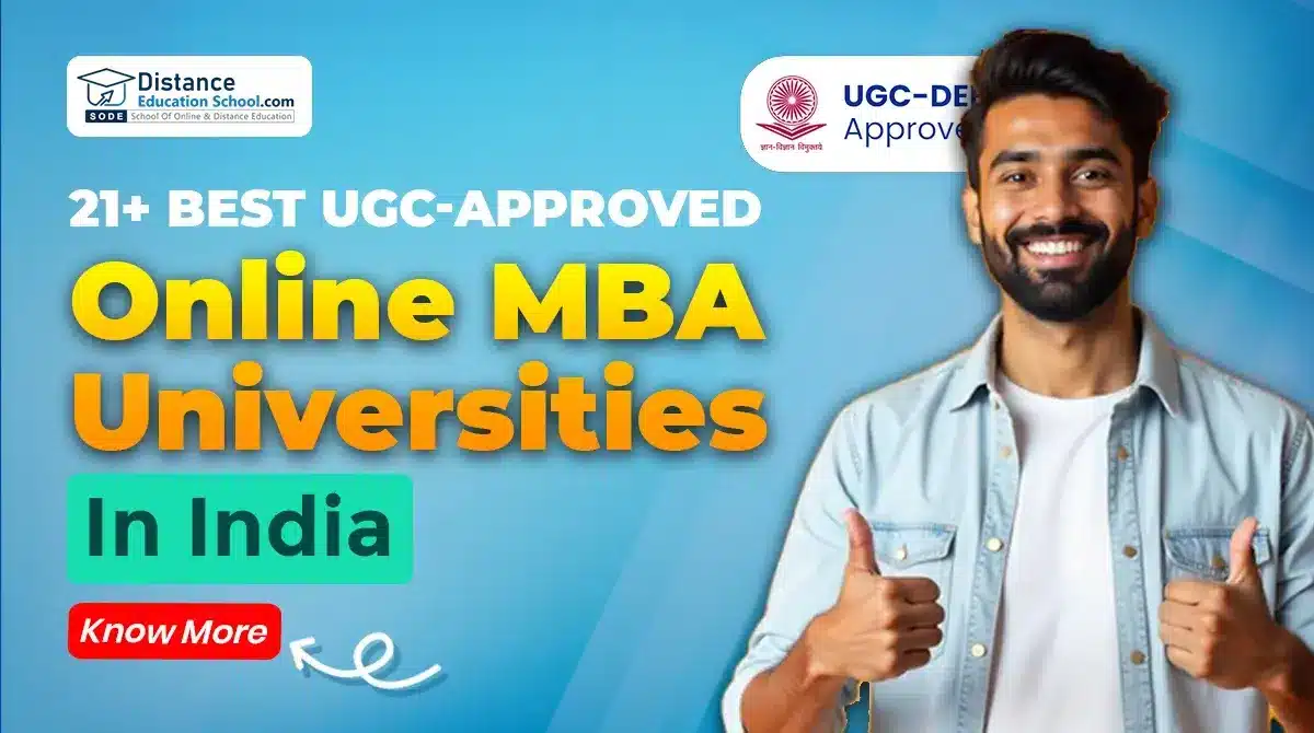 21+ Best UGC Approved Online MBA Universities in India