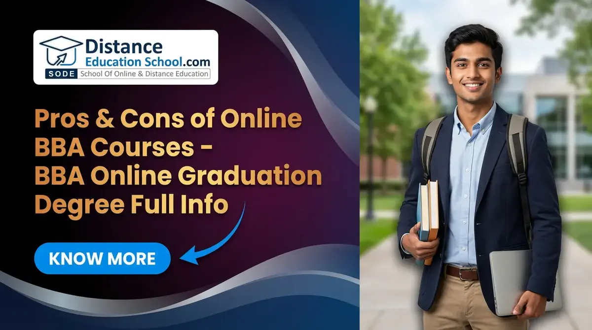 Pros and cons of online BBA courses complete guide 2026 India
