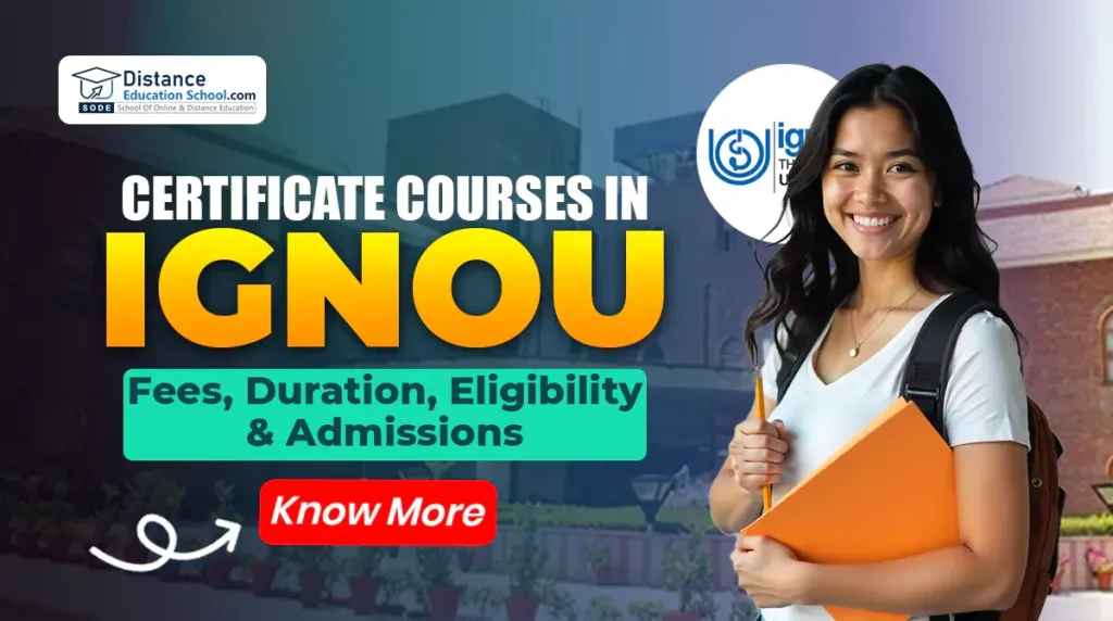 Certificate courses in ignou