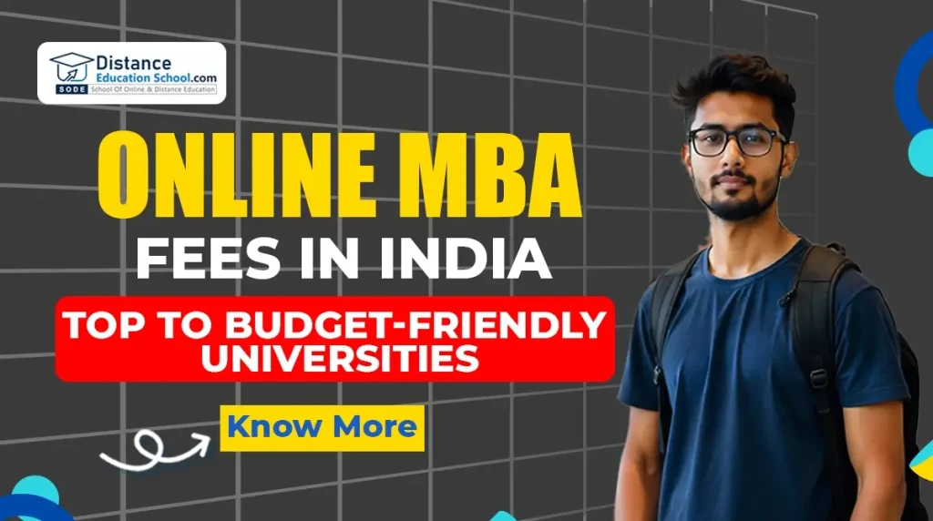 Online MBA Fees in India