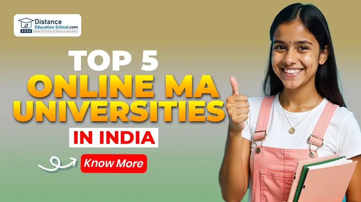 Top 5 Online MA Universities in India