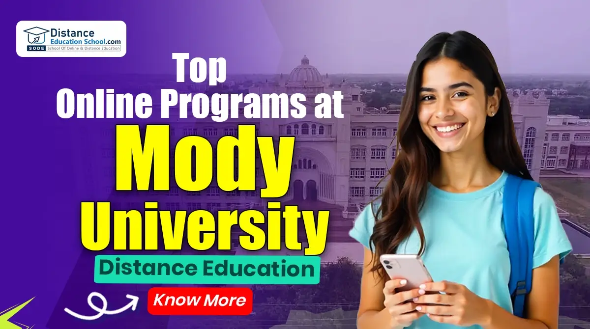 Top Online Programs at Mody University Distance Education