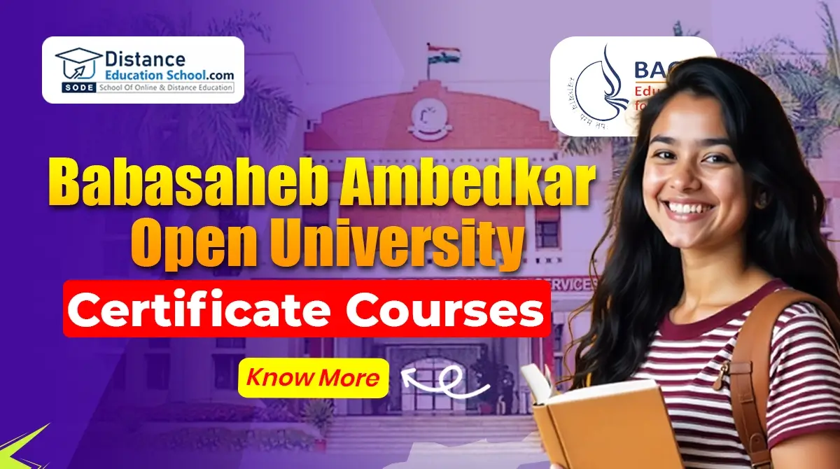 Babasaheb Ambedkar Open University Certificate Courses 2025