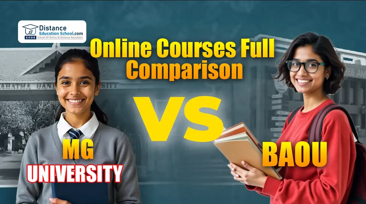 MG University vs BAOU