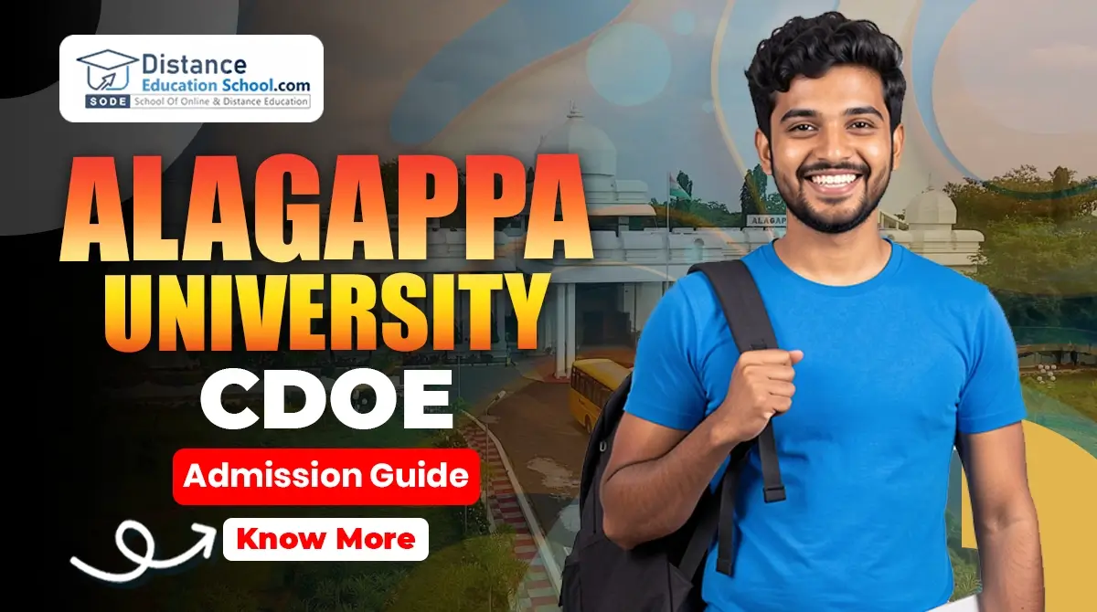 Alagappa University CDOE Admission Guide 2026 courses and fees details
