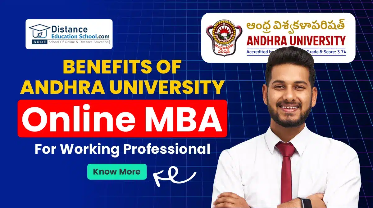 Andhra University online MBA benefits for working professionals in India