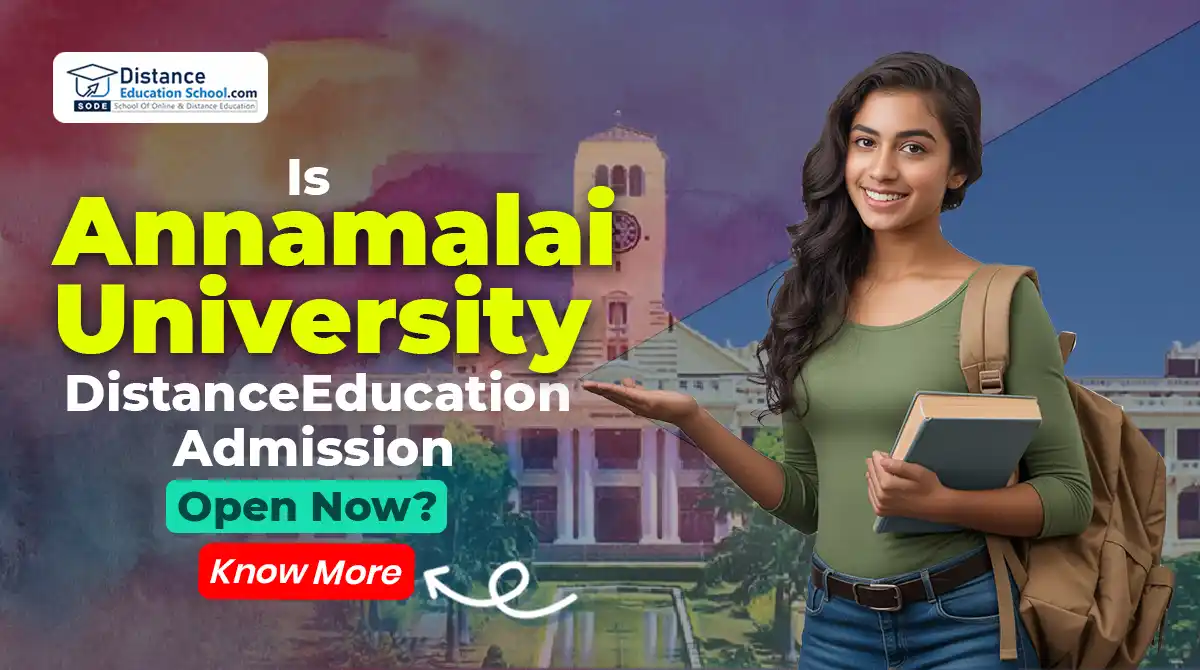 Annamalai University Distance Education Admission 2026 open now for UG and PG courses